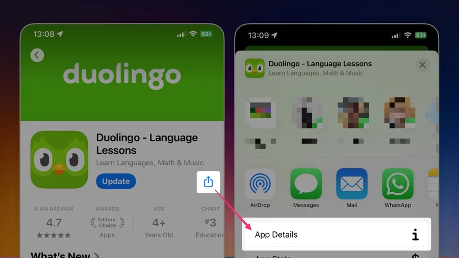An iPhone screen showing how to open and add a shared shortcut in Apple’s Shortcuts app.